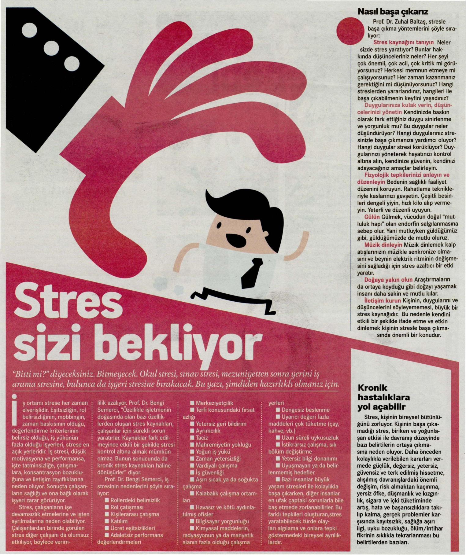 Stres sizi bekliyor - HÜRRİYET KAMPÜS 14.03.2014