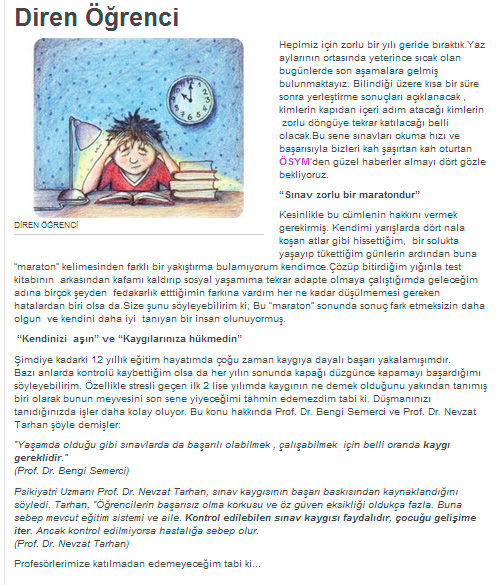 Diren Öğrenci / Sınavlar - 23.01.2014  BLOG.MILLIYET.COM.TR